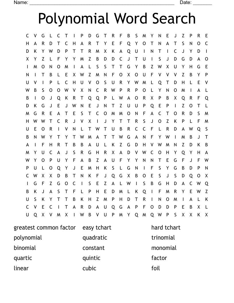 Polynomial Word Search