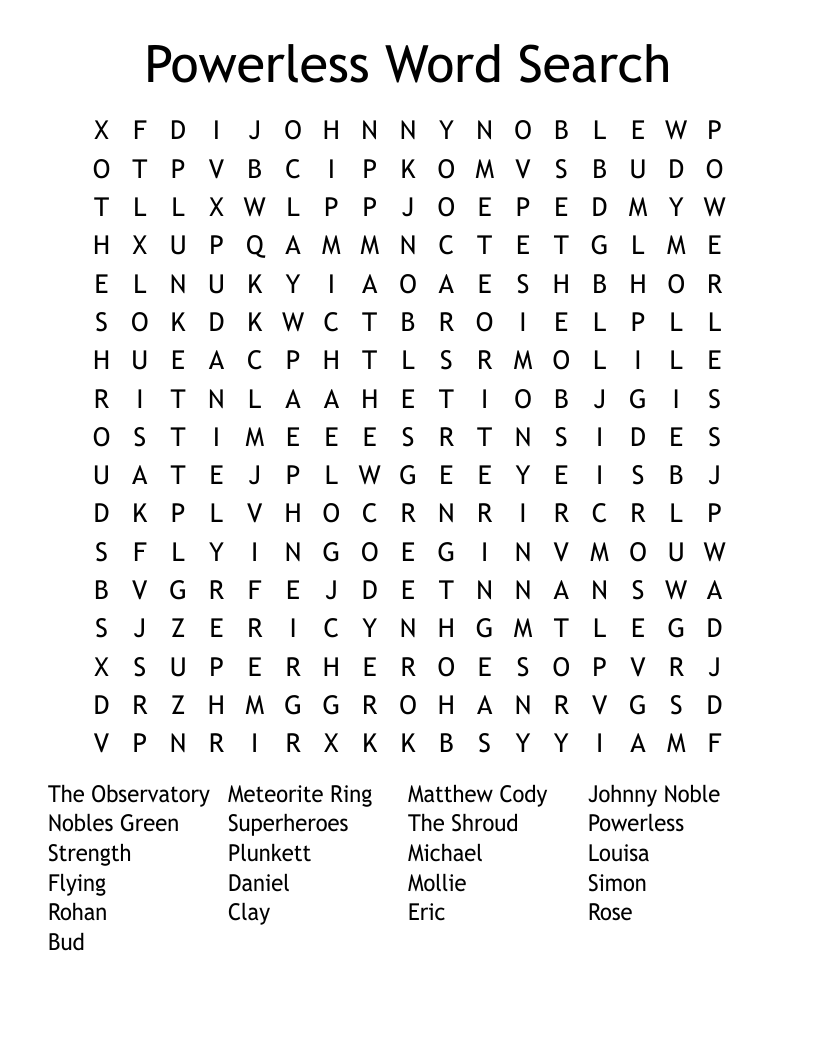 Powerless Word Search