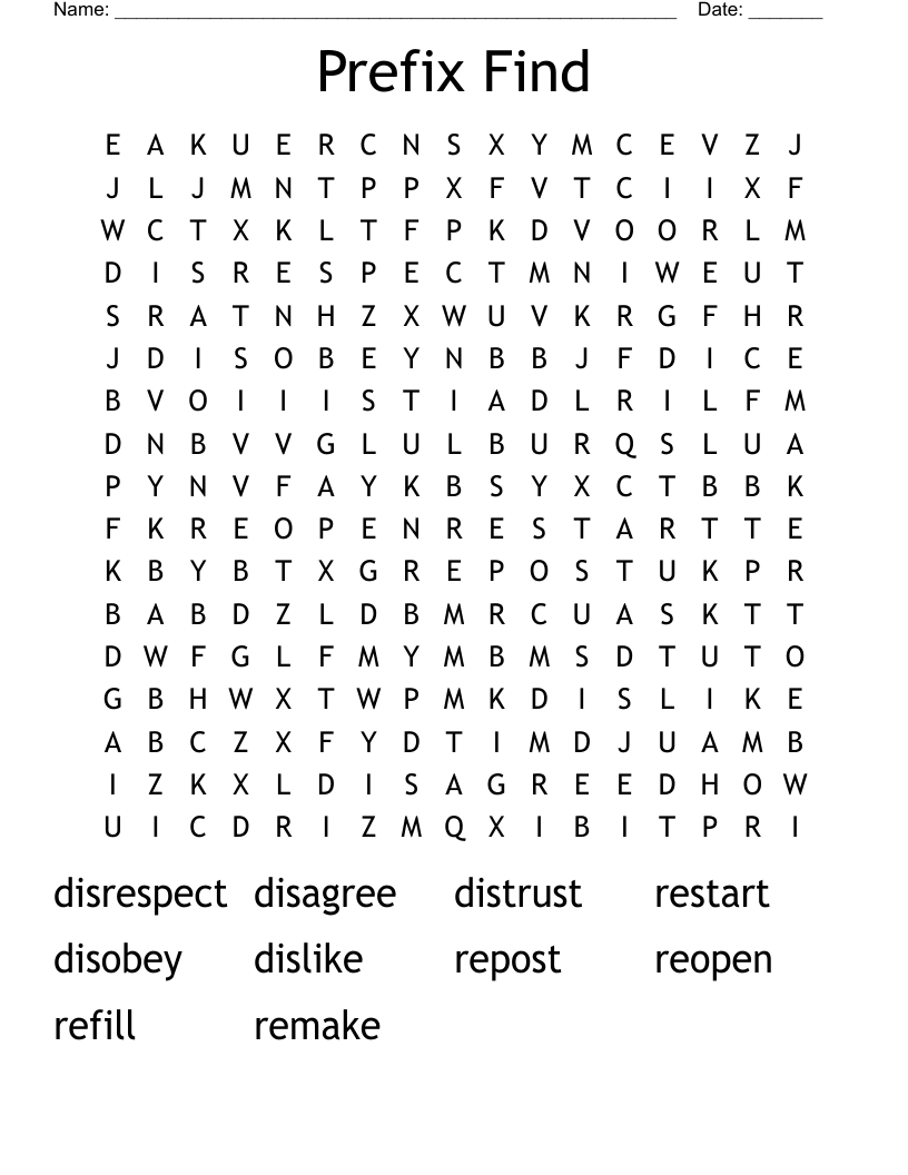 Prefix Find  Word Search