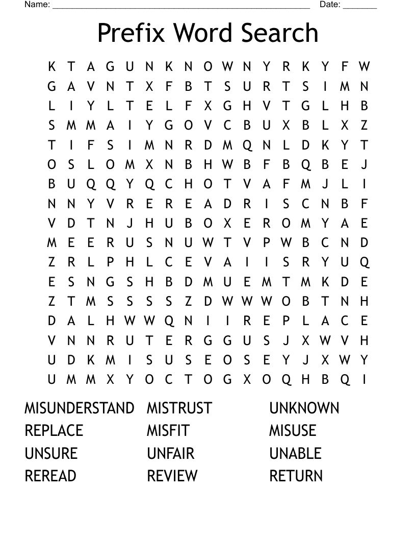 Prefix Word Search