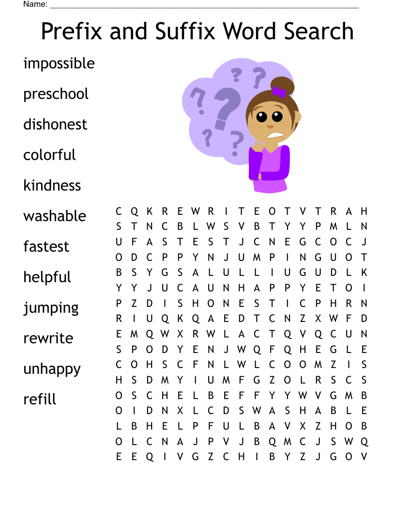 Prefix and Suffix Word Search