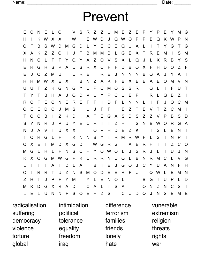 Prevent Word Search