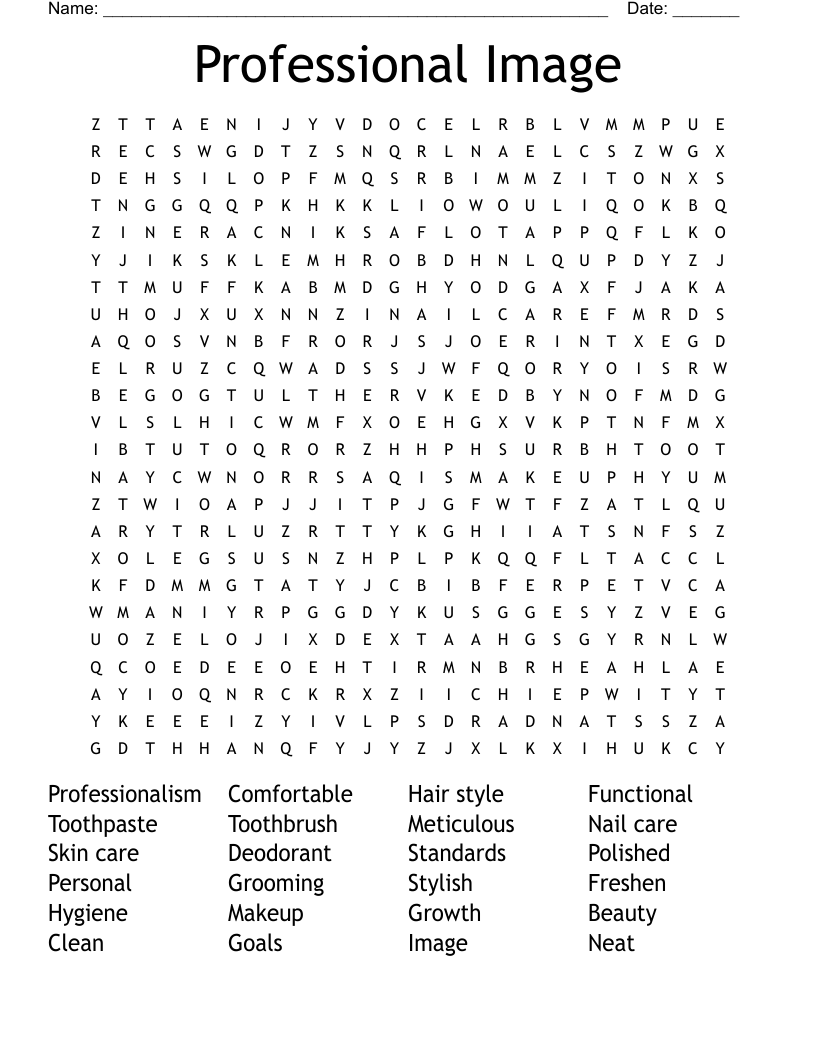 Professional Image Word Search