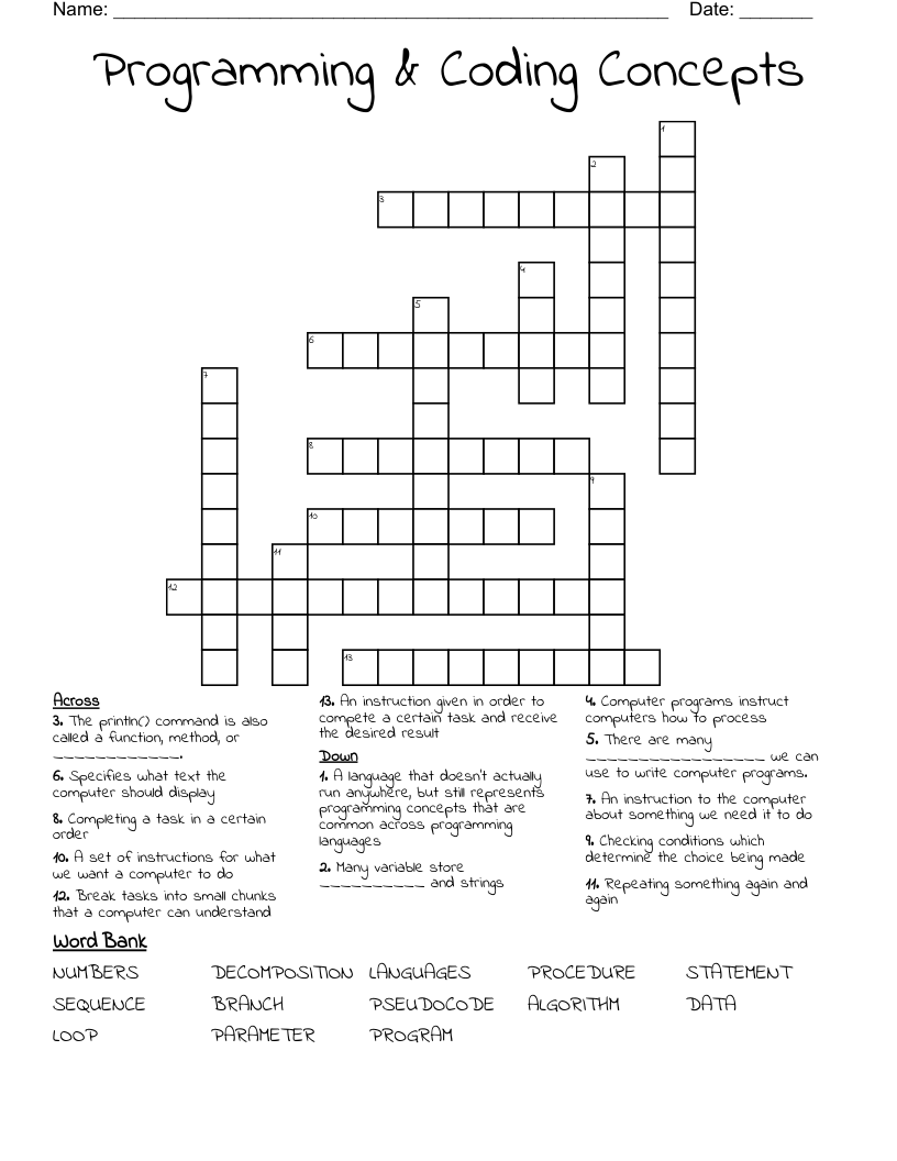 Programming & Coding Concepts