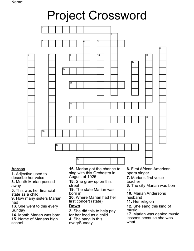 Project Crossword