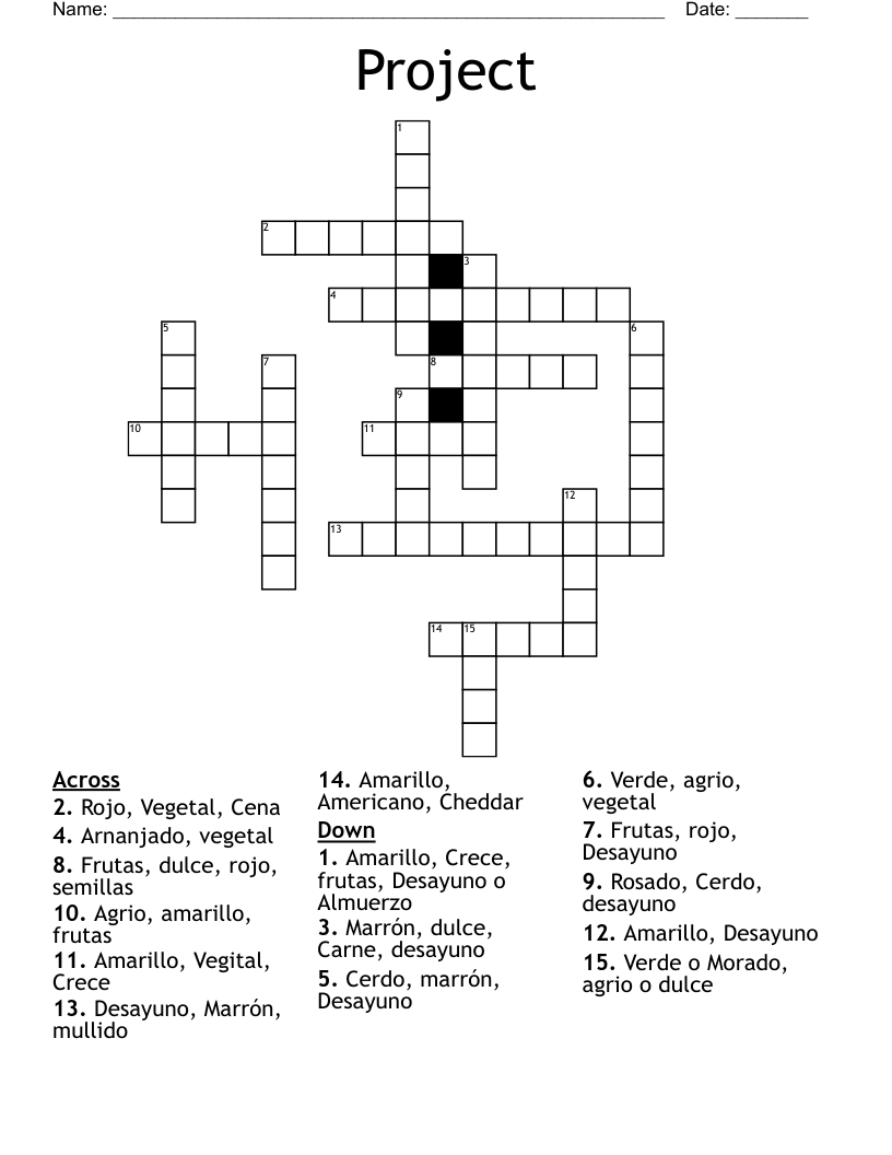 Project  Crossword