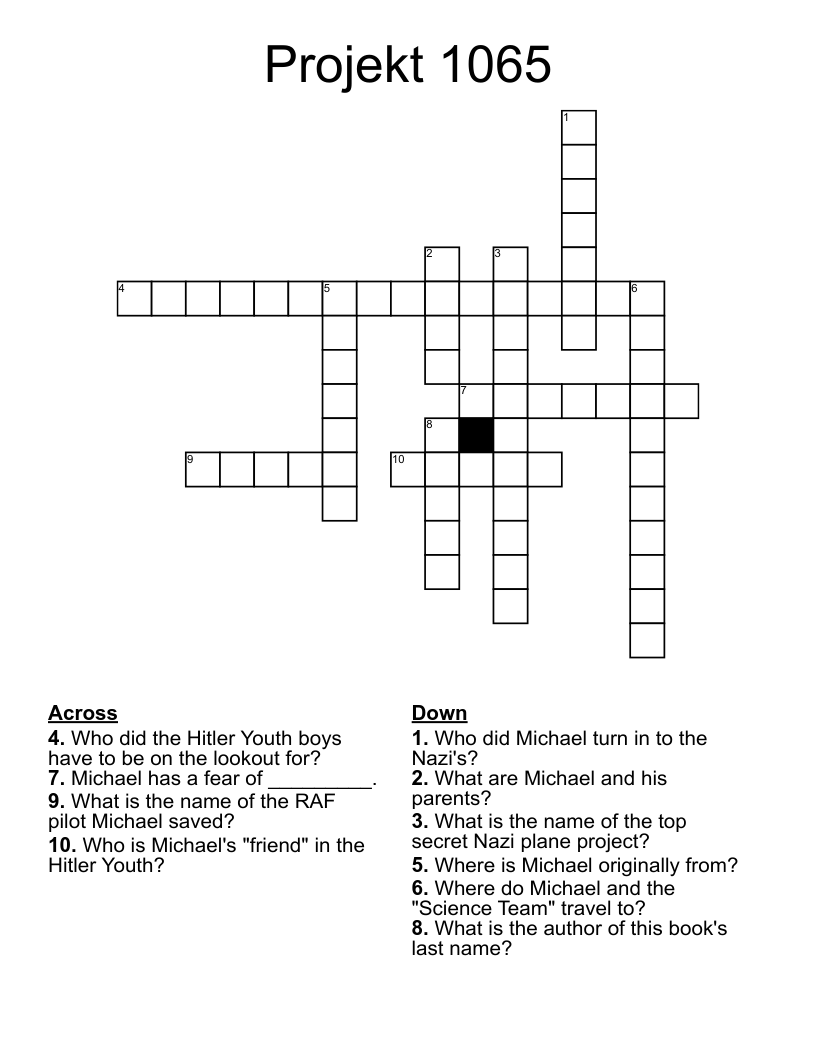Projekt 1065 Crossword
