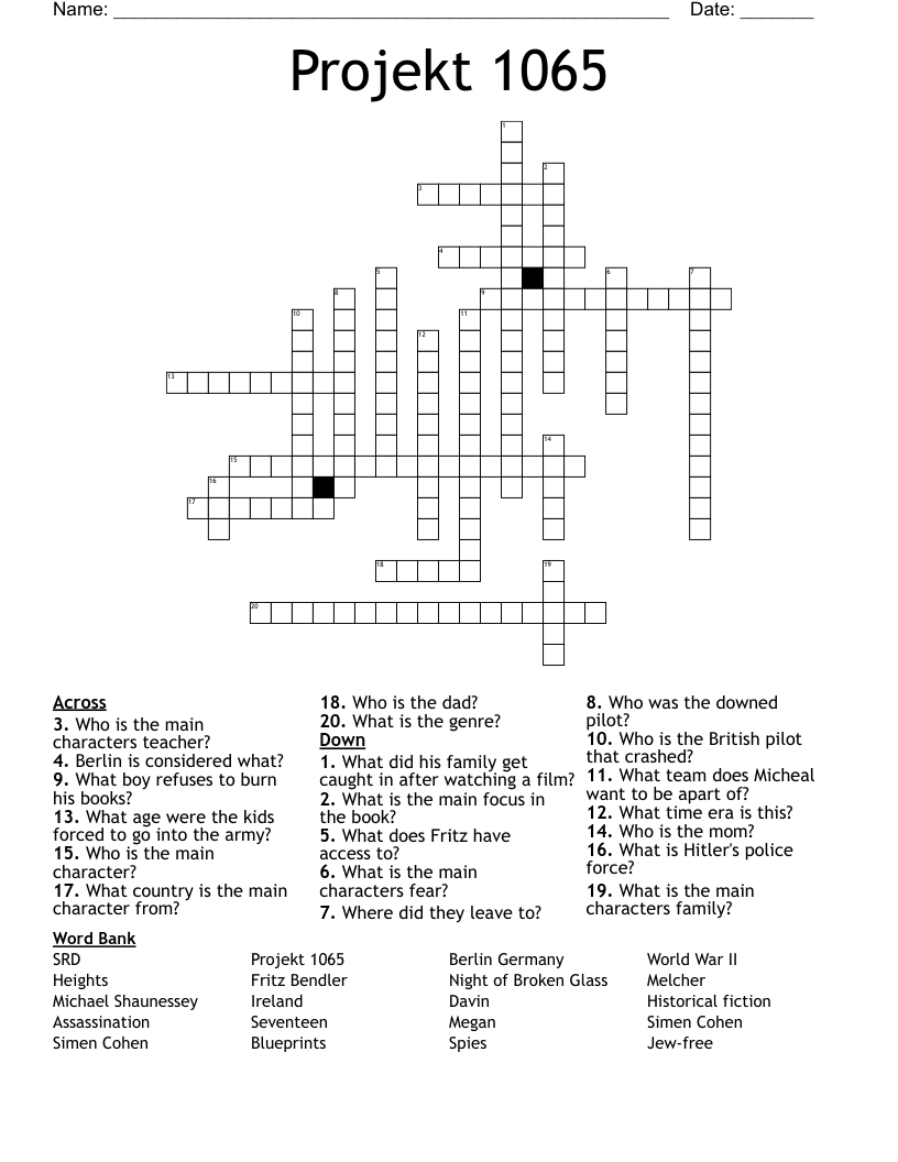Projekt 1065 Crossword