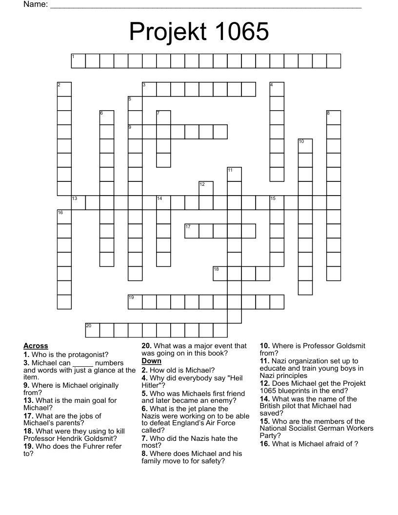 Projekt 1065 Crossword