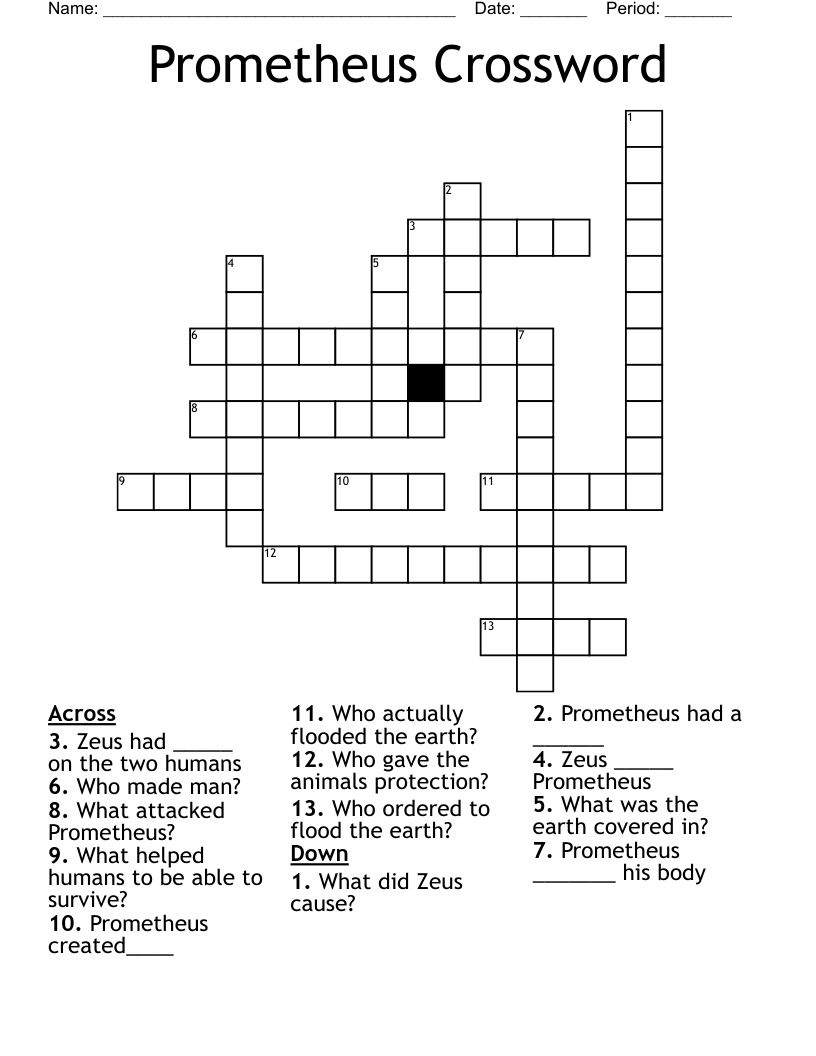 Prometheus Crossword