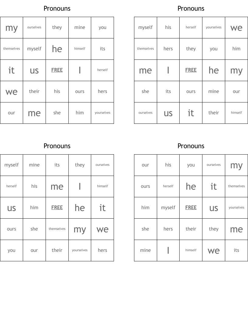 Pronouns