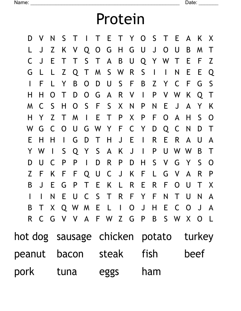 Protein Word Search