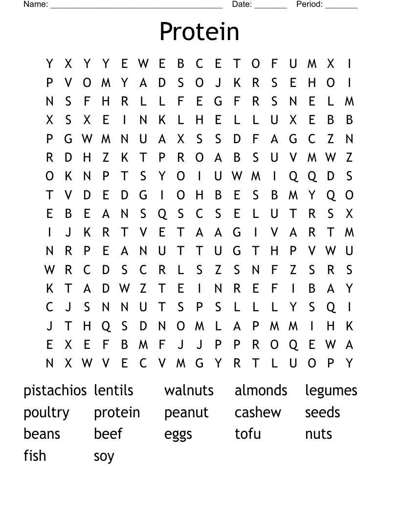 Protein  Word Search