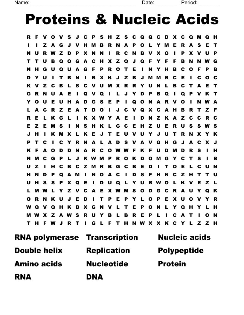 Proteins & Nucleic Acids