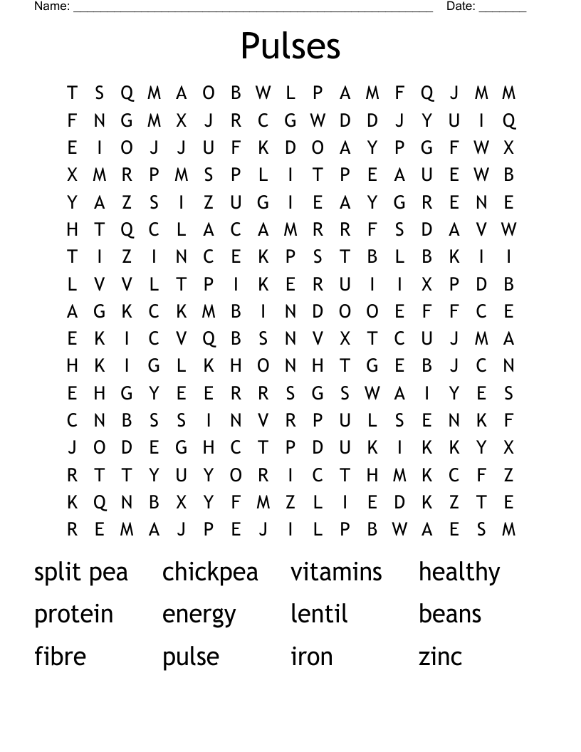 Pulses Word Search
