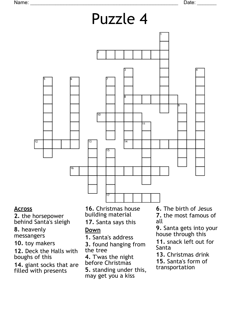 Puzzle 4 Crossword
