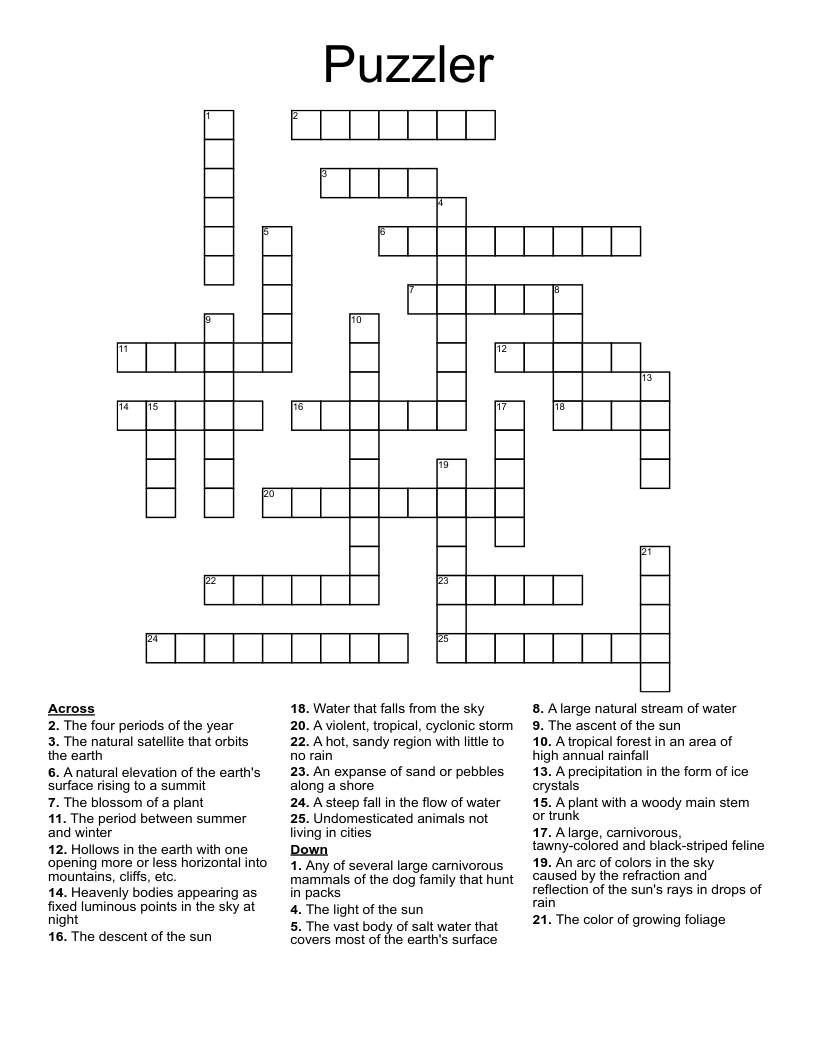 Puzzler Crossword
