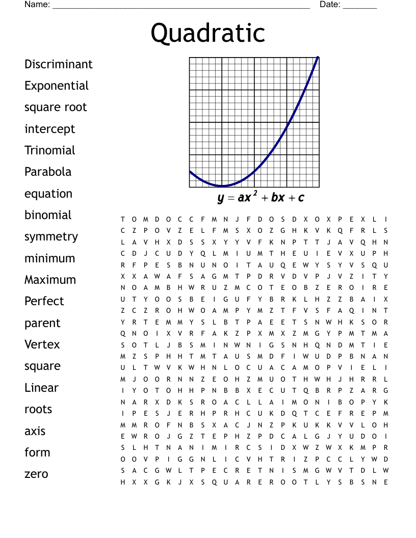 Quadratic Word Search