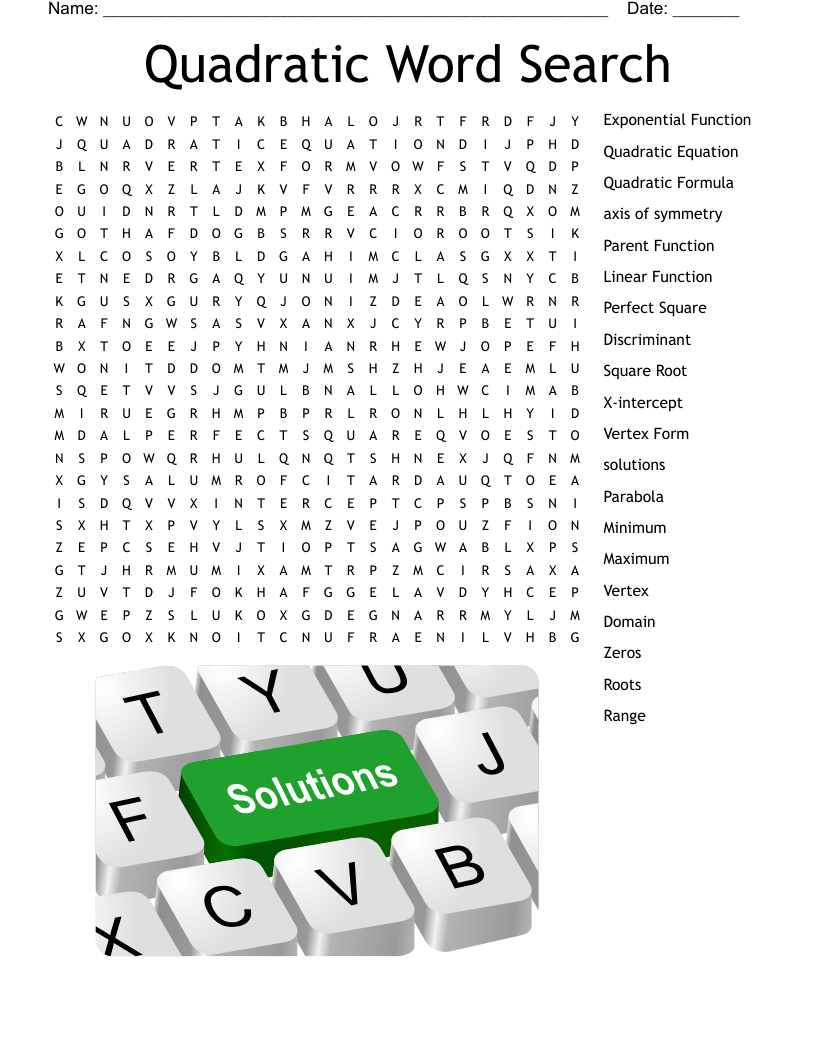 Quadratic Word Search