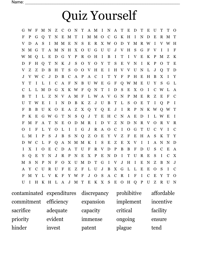 Quiz Yourself