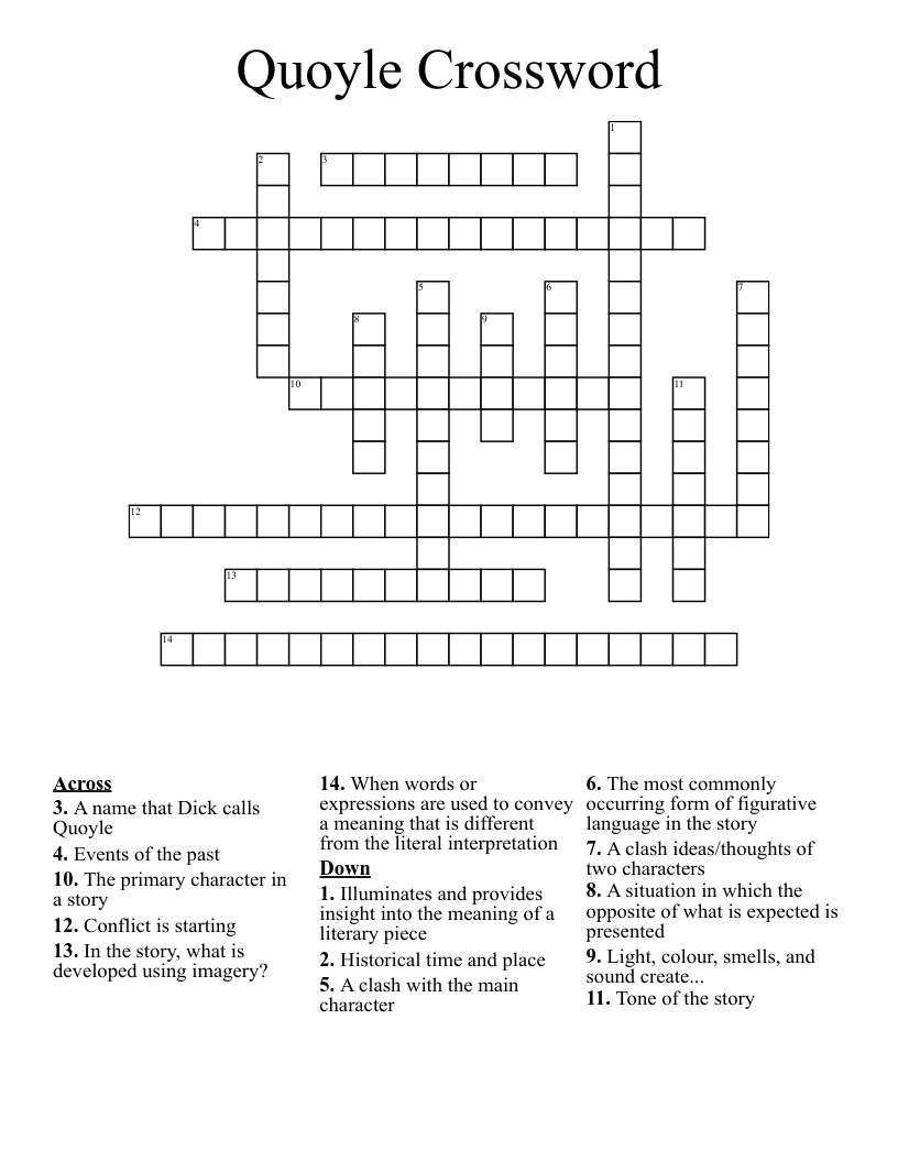 Quoyle Crossword 
