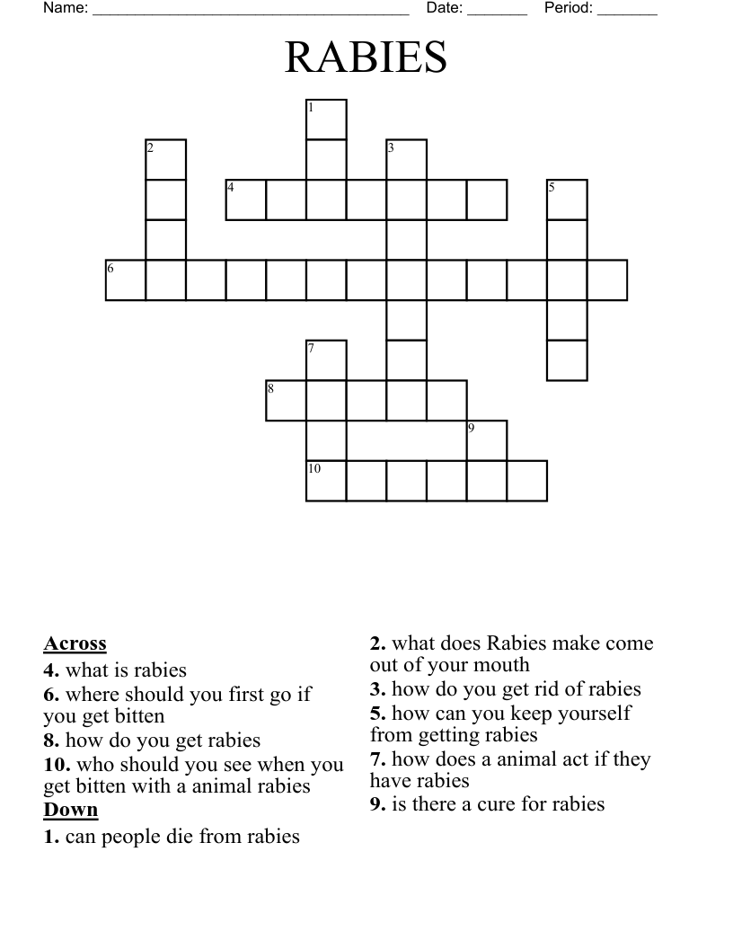 RABIES Crossword