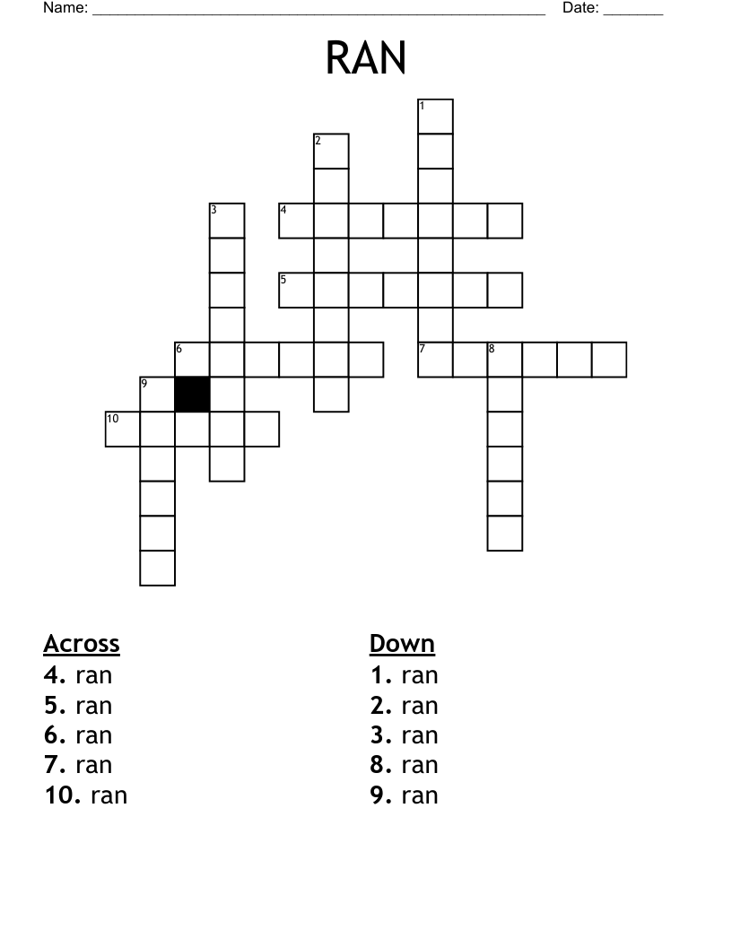 RAN Crossword
