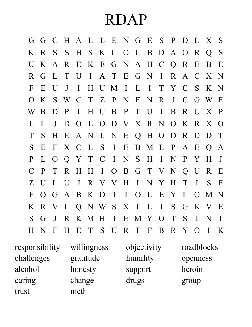 RDAP Word Search