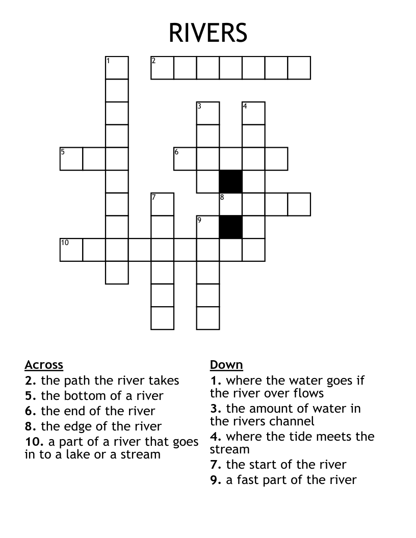 RIVERS Crossword