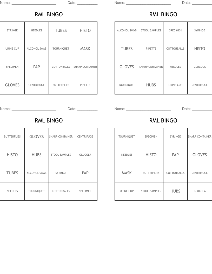 RML BINGO