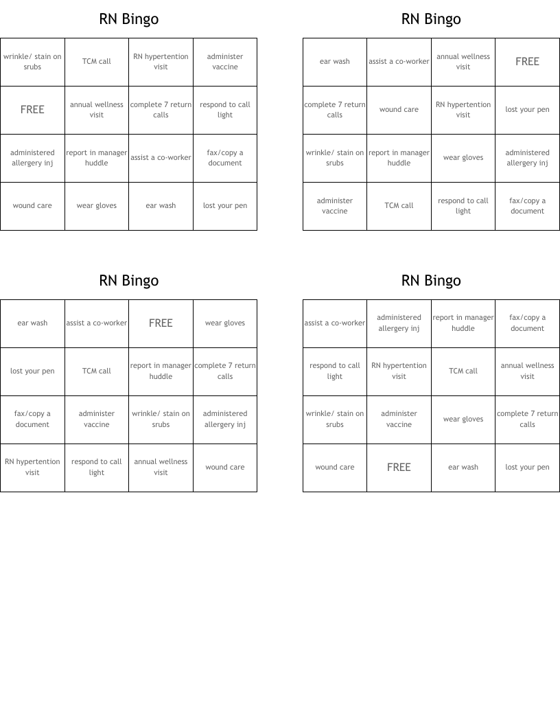 RN Bingo 