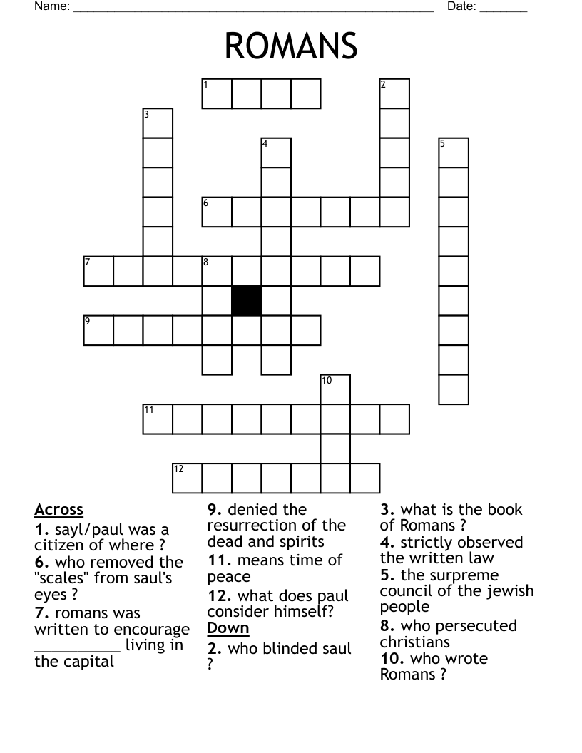 ROMANS Crossword