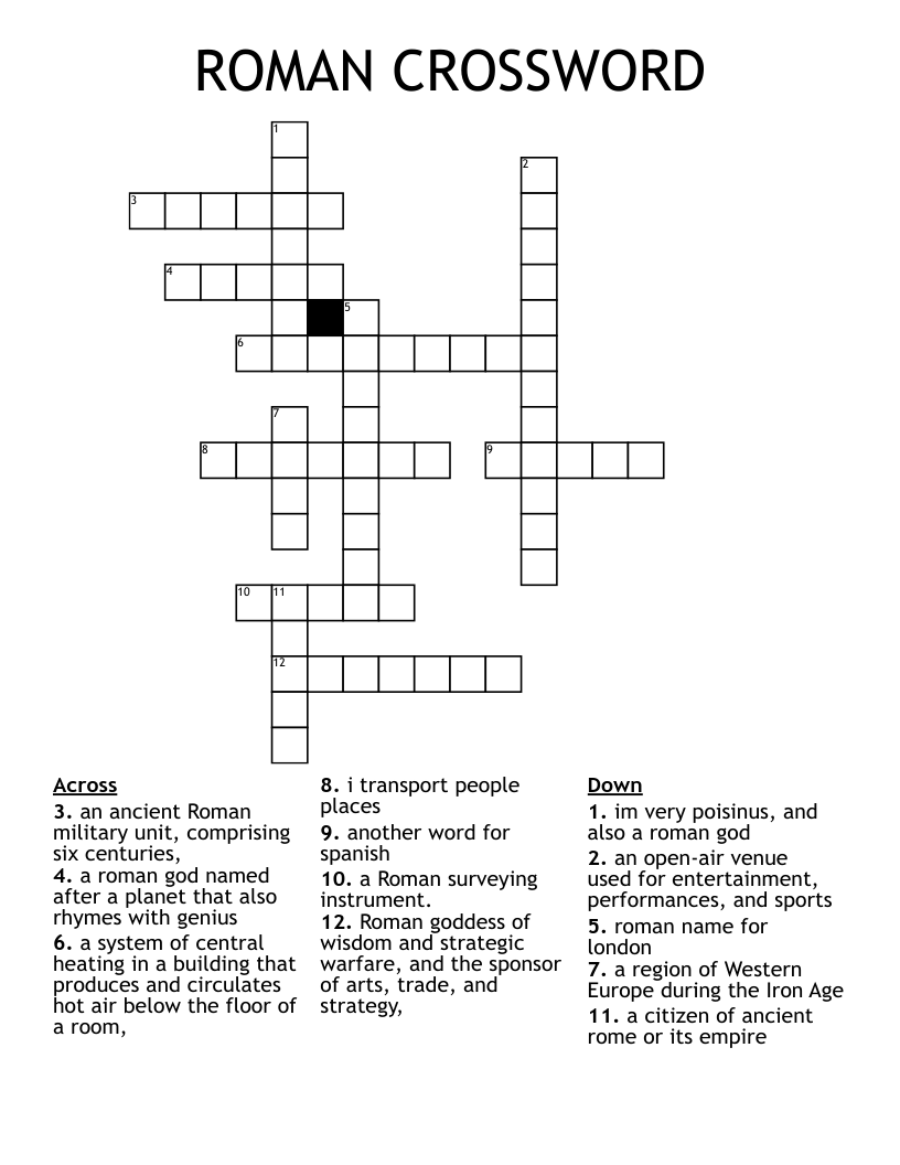 ROMAN CROSSWORD
