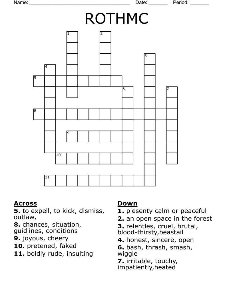 ROTHMC Crossword