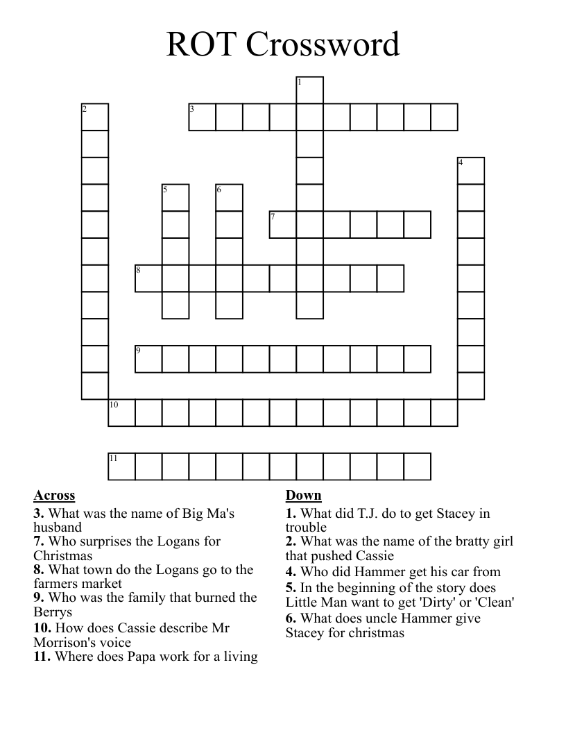 ROT Crossword