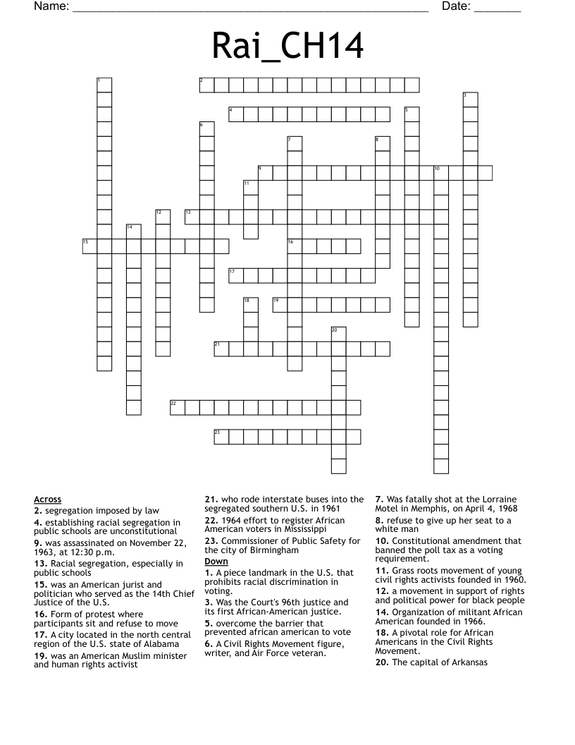 Rai_CH14 Crossword