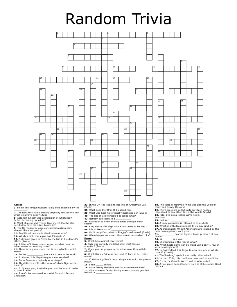 Random Trivia 