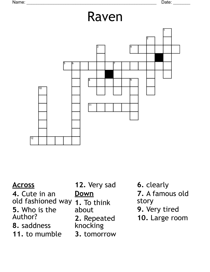 Raven Crossword