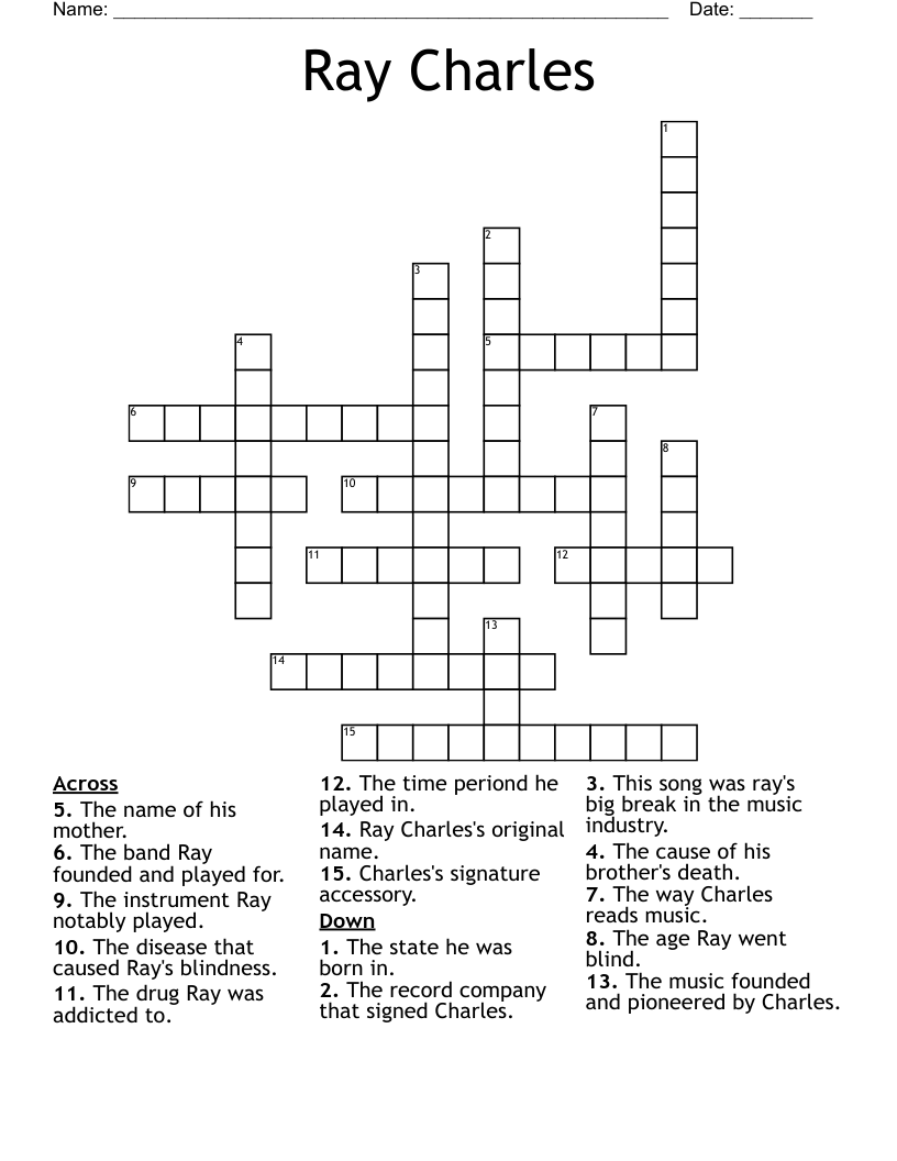 Ray Charles Crossword