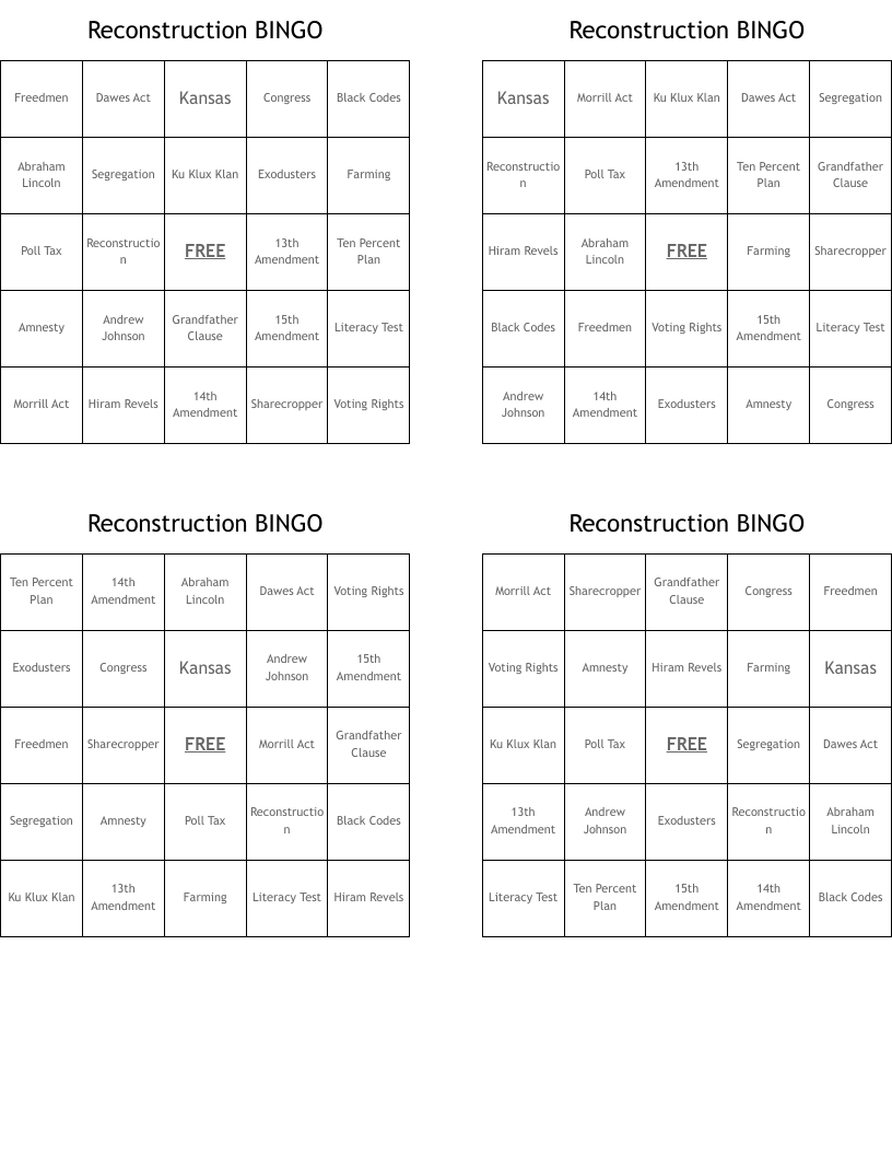 Reconstruction BINGO