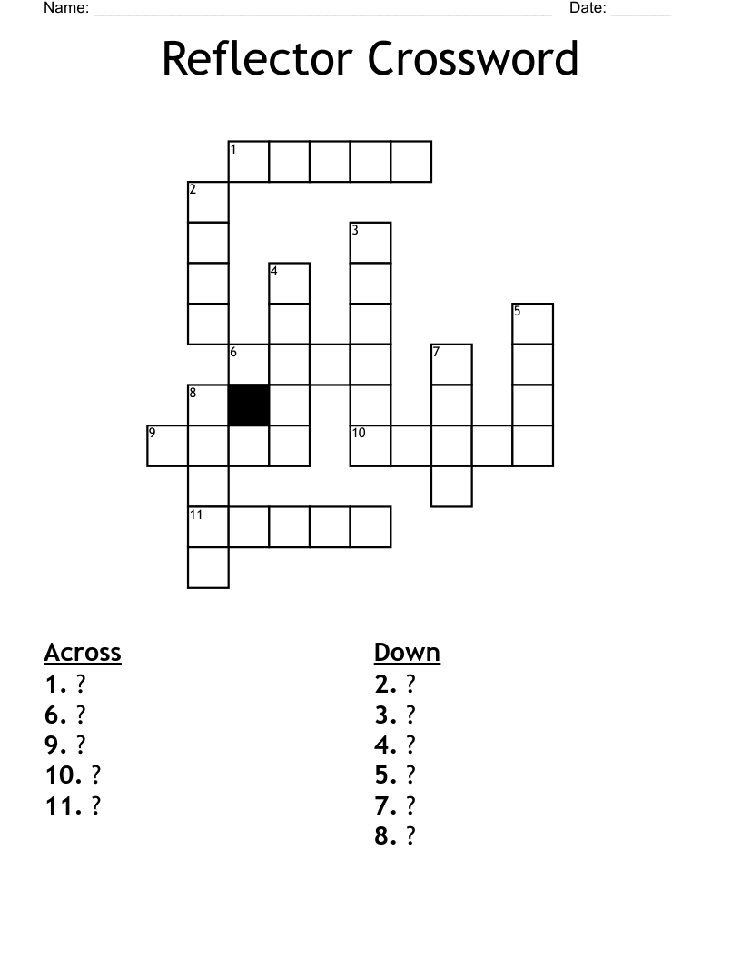 Reflector Crossword