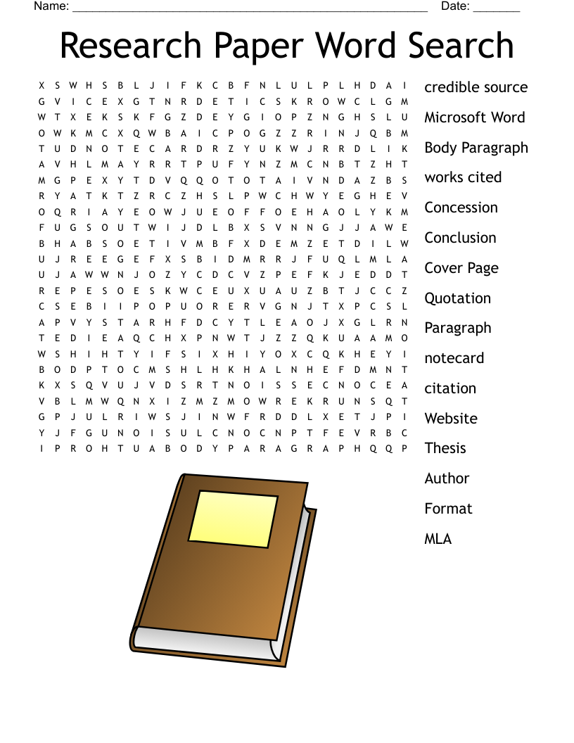 Research Paper Word Search