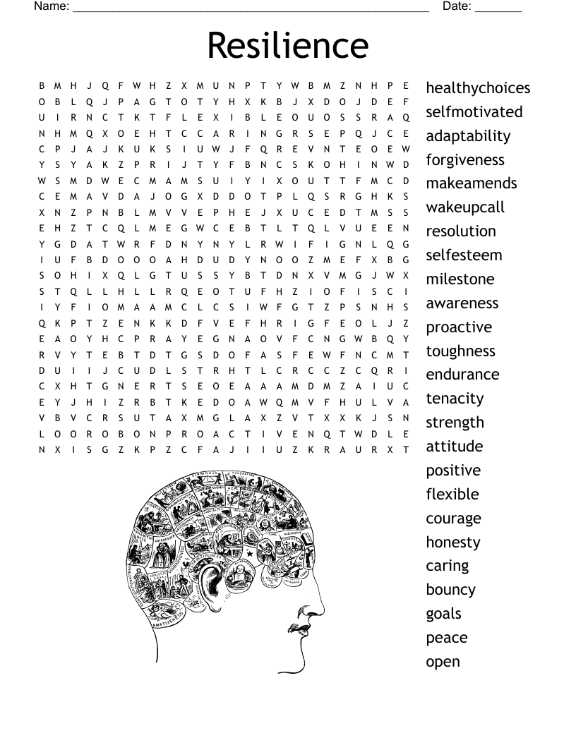 Resilience Word Search