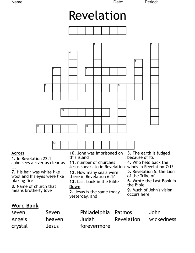Revelation Crossword