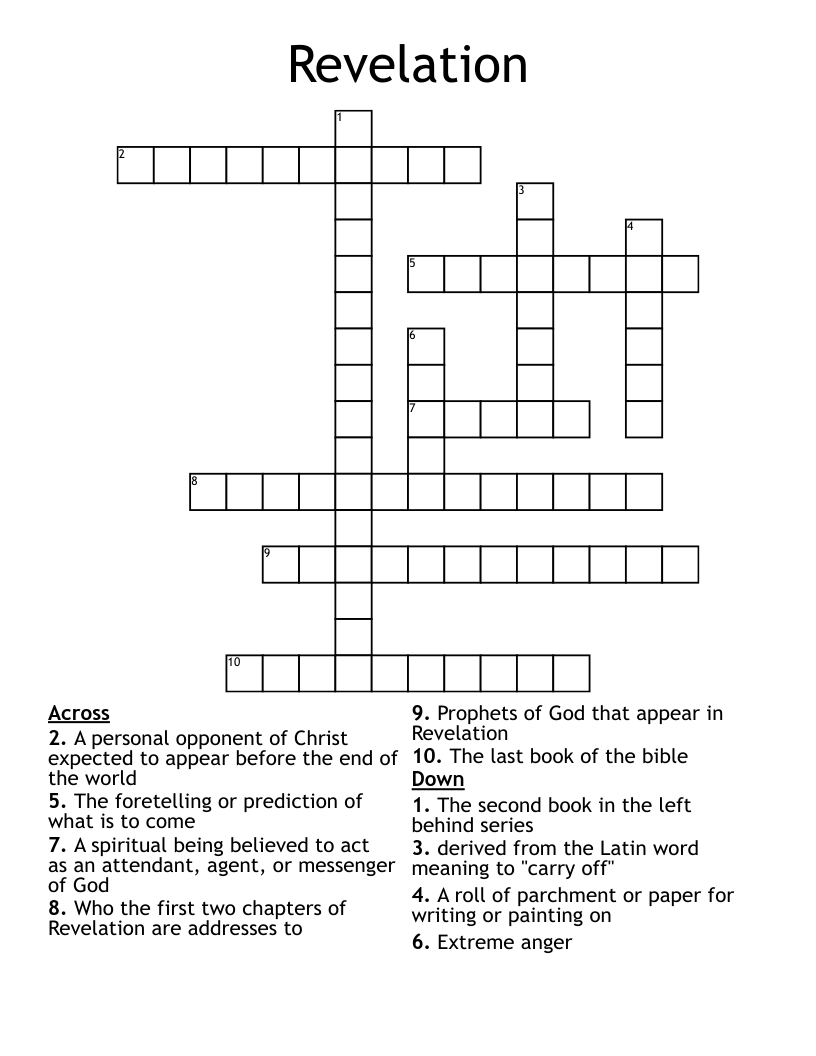 Revelation Crossword