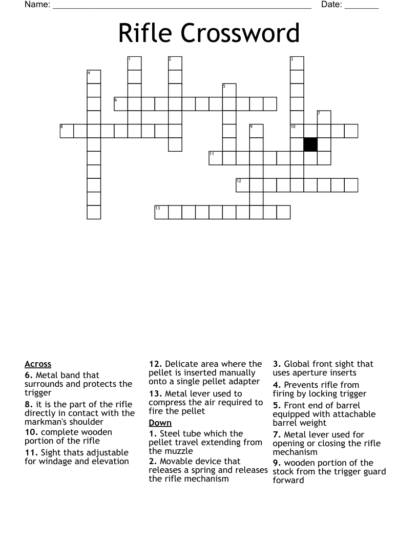 Rifle Crossword