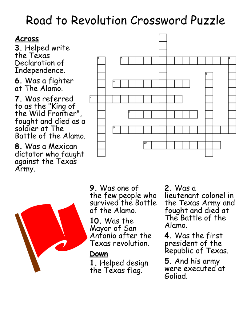 Road to Revolution Crossword Puzzle