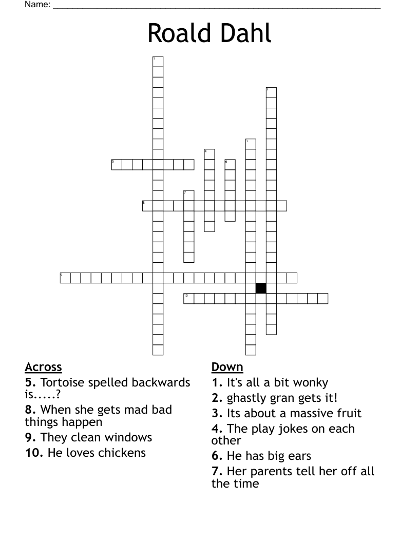 Roald Dahl Crossword