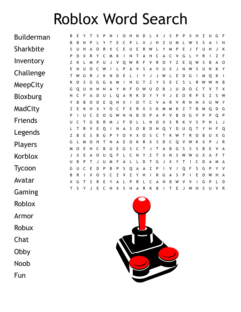 Roblox Word Search