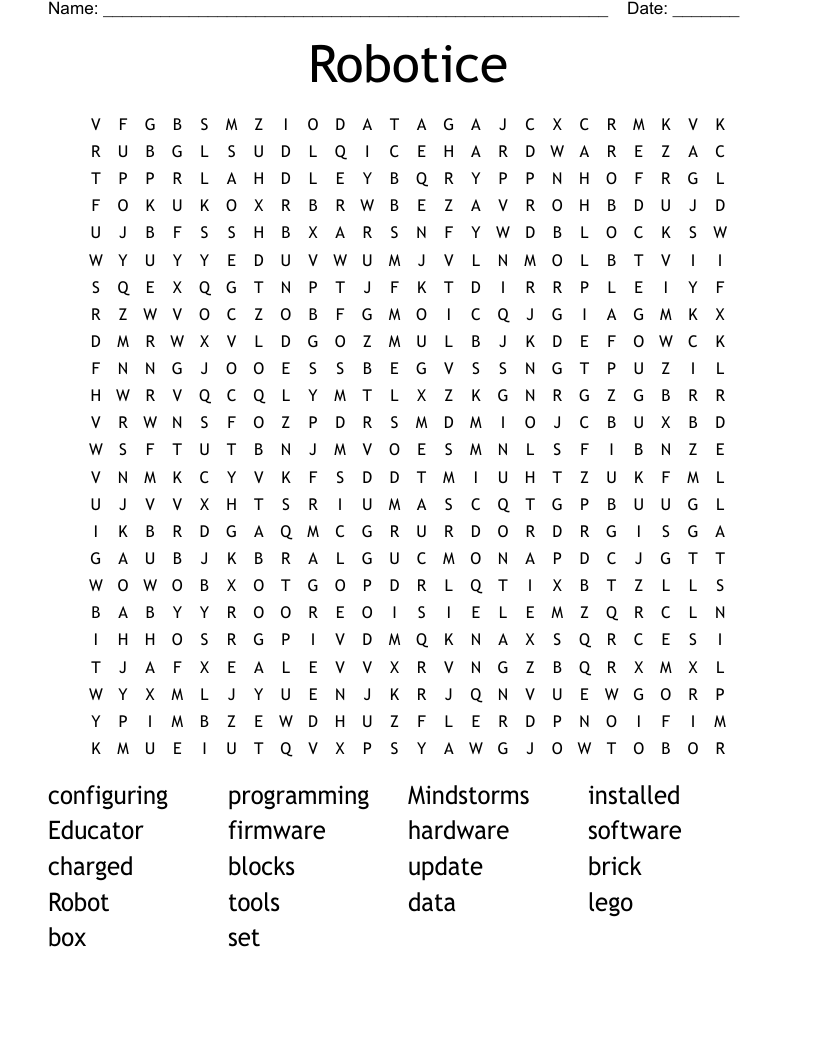 Robotice Word Search